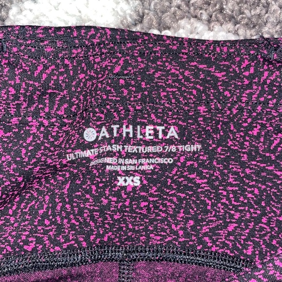 ATHLETA ultimate stash textured tight leggings 7/8 size XXS - Picture 5 of 7